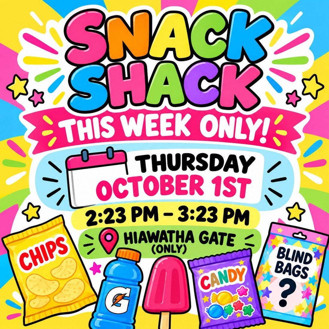 Snack Shack Flyer - 10.01.2026